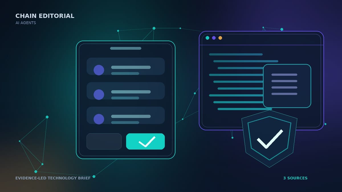 Ai Agents verification illustration for AI agents: oversight, managed orchestration, and machine-checked collaboration
